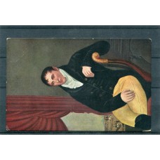 CENTENARIO 1810 - 1910 PATRIOTICA ANTIGUA TARJETA POSTAL PUBLICIDAD DE BAYER BUDAPEST, MANUEL BELGRANO